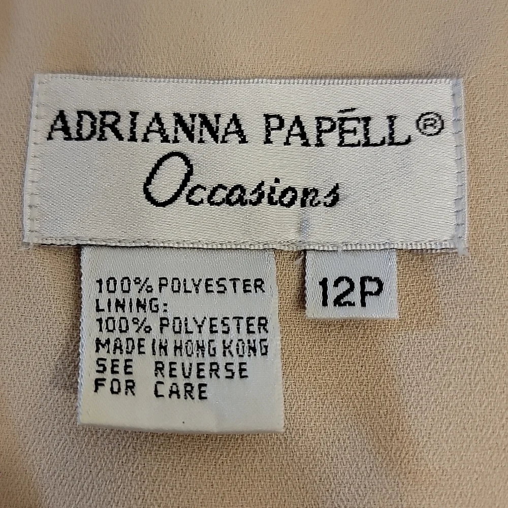 𝅺ADRIANNA Papell elegant maxi dress with cropped overlay sequin jacket - Picture 10 of 16